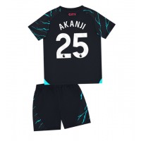 Maglie da calcio Manchester City Manuel Akanji #25 Terza Maglia Bambino 2023-24 Manica Corta (+ Pantaloni corti)